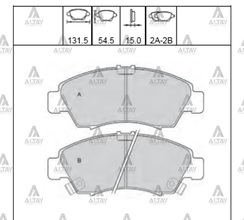 Honda Jazz Ön Fren Balata OEM 06450-S2G-000 Honda Jazz Ön Fren Balata OEM 06450-S2G-000